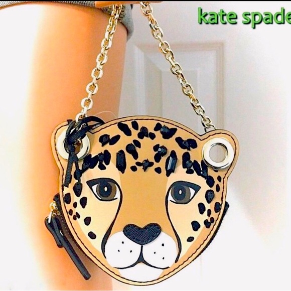 KATE SPADE TIGER CAT COIN PURSE - Picture 1 of 5